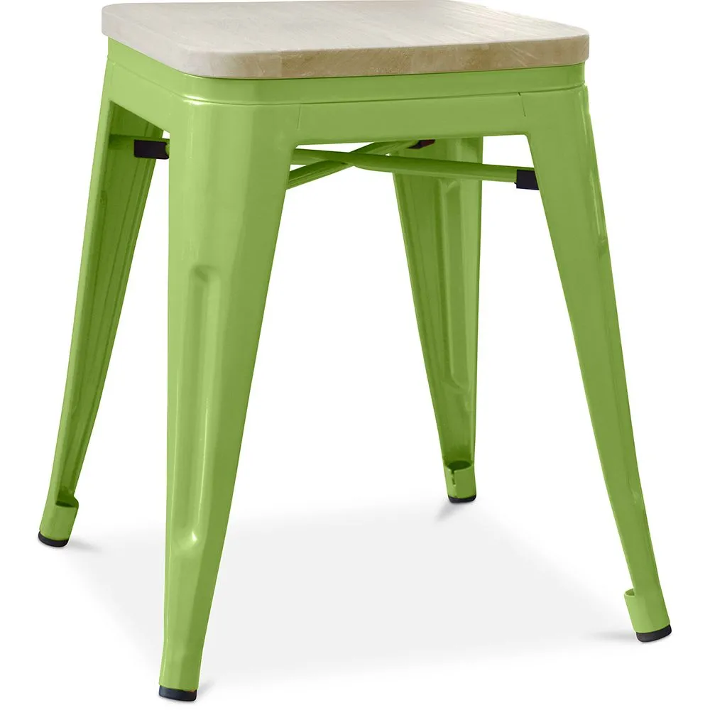 Industriële Design Kruk - Hout & Metaal - 45cm - Stylix image 8