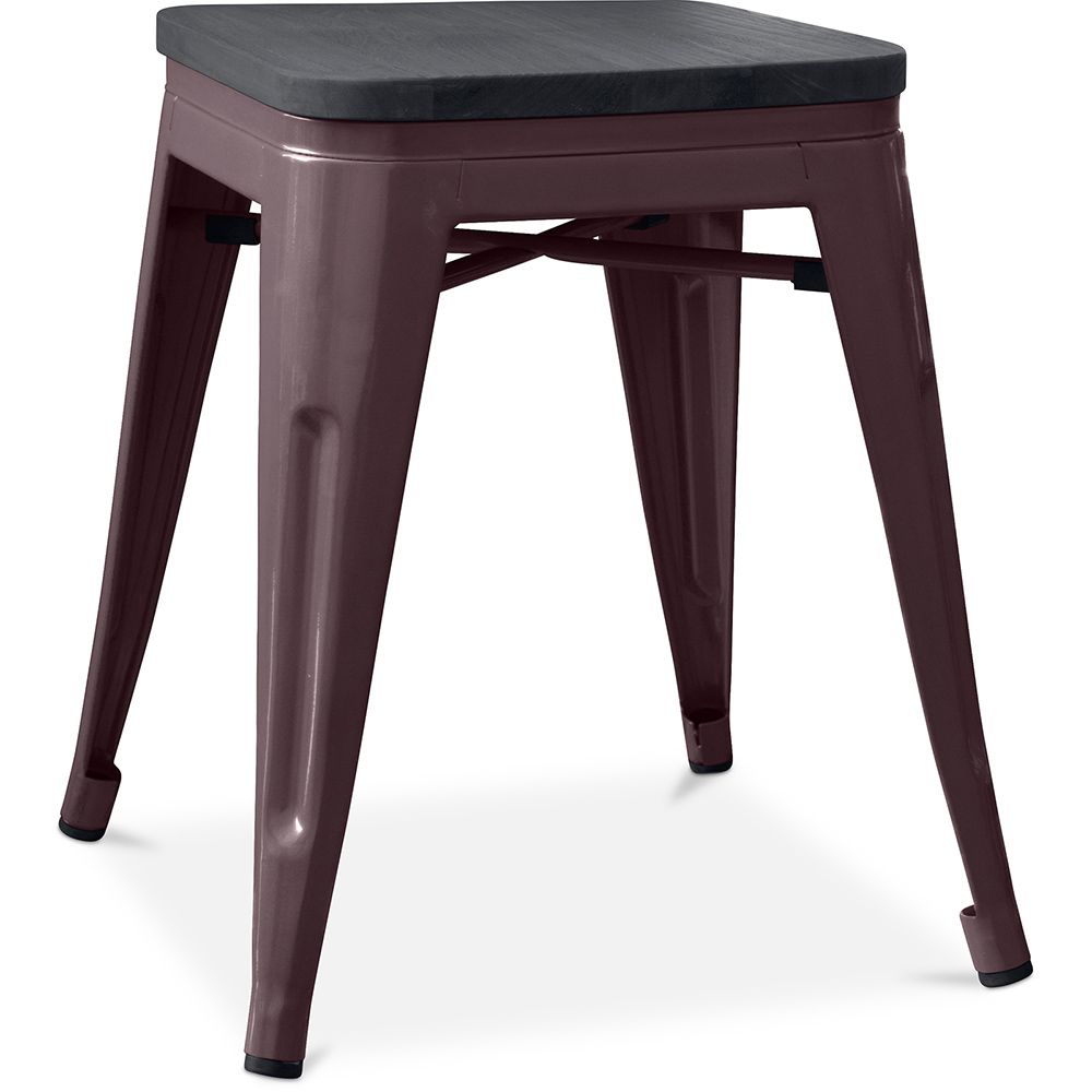 Industrieel Design Krukje - Hout & Staal - 46cm - Stylix image 8