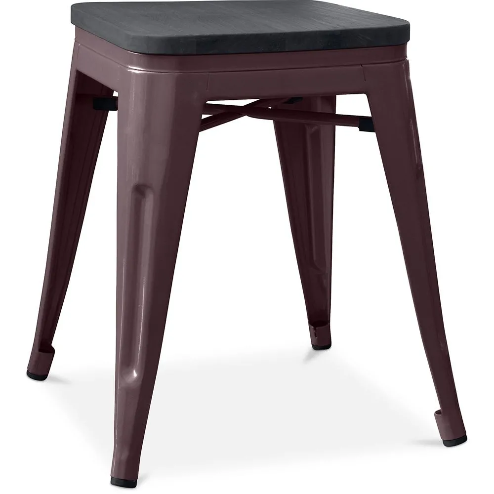 Industrieel Design Krukje - Hout & Staal - 46cm - Stylix image 8