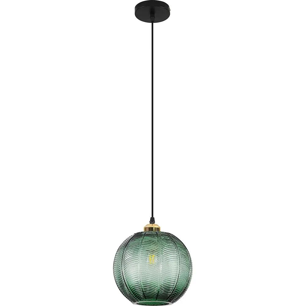 Vintage Design Plafondlamp - Hanglamp - Groene Bal Hanglamp - Viola image 8