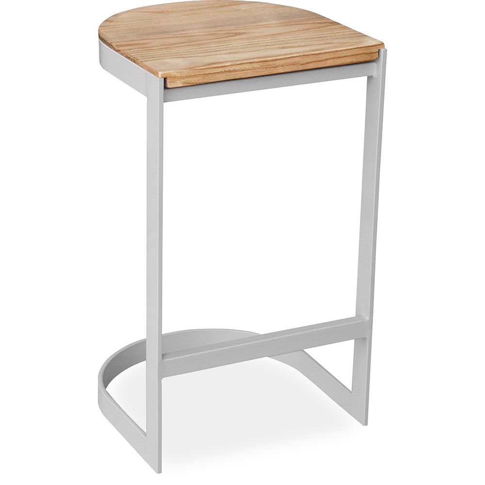 Barkruk industrieel ontwerp - hout & metaal - 60cm - Lia image 8