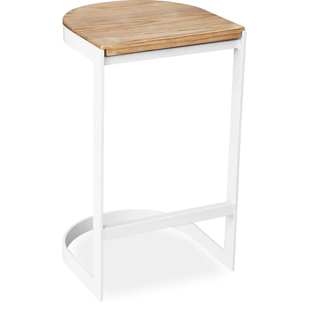 Barkruk industrieel ontwerp - hout & metaal - 60cm - Lia image 8