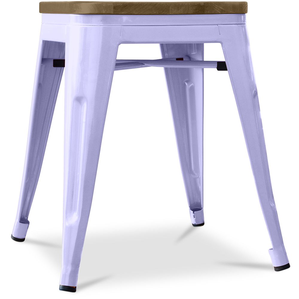Industriële Design Kruk - Hout & Staal - 45 cm - Stylix image 8
