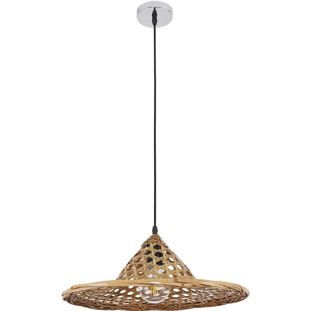 Bamboe Plafondlamp - Bali Boho Design Hanglamp - Flora image 8
