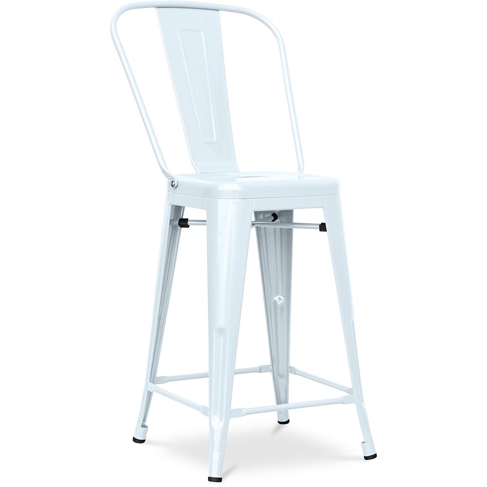 Barkruk met rugleuning - Industrieel ontwerp - 60cm - Stylix image 8