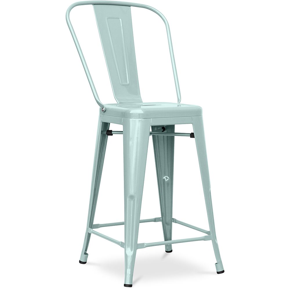 Barkruk met rugleuning - Industrieel ontwerp - 60cm - Stylix image 8