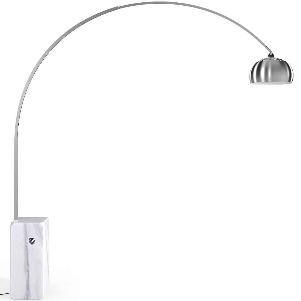 Staande lamp met marmeren voet - Woonkamerlamp - Bow image 8