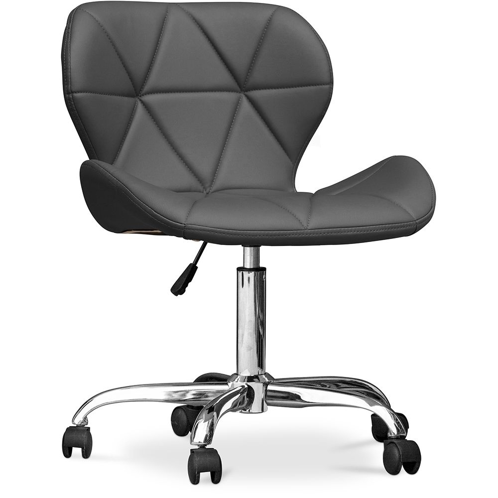 Bureaustoel met wielen - Bureaudraaistoel - Kunstleer bekleed - Wito image 8