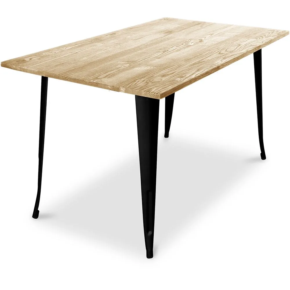 Rechthoekige eettafel - Industrieel ontwerp - Hout - Troy image 8
