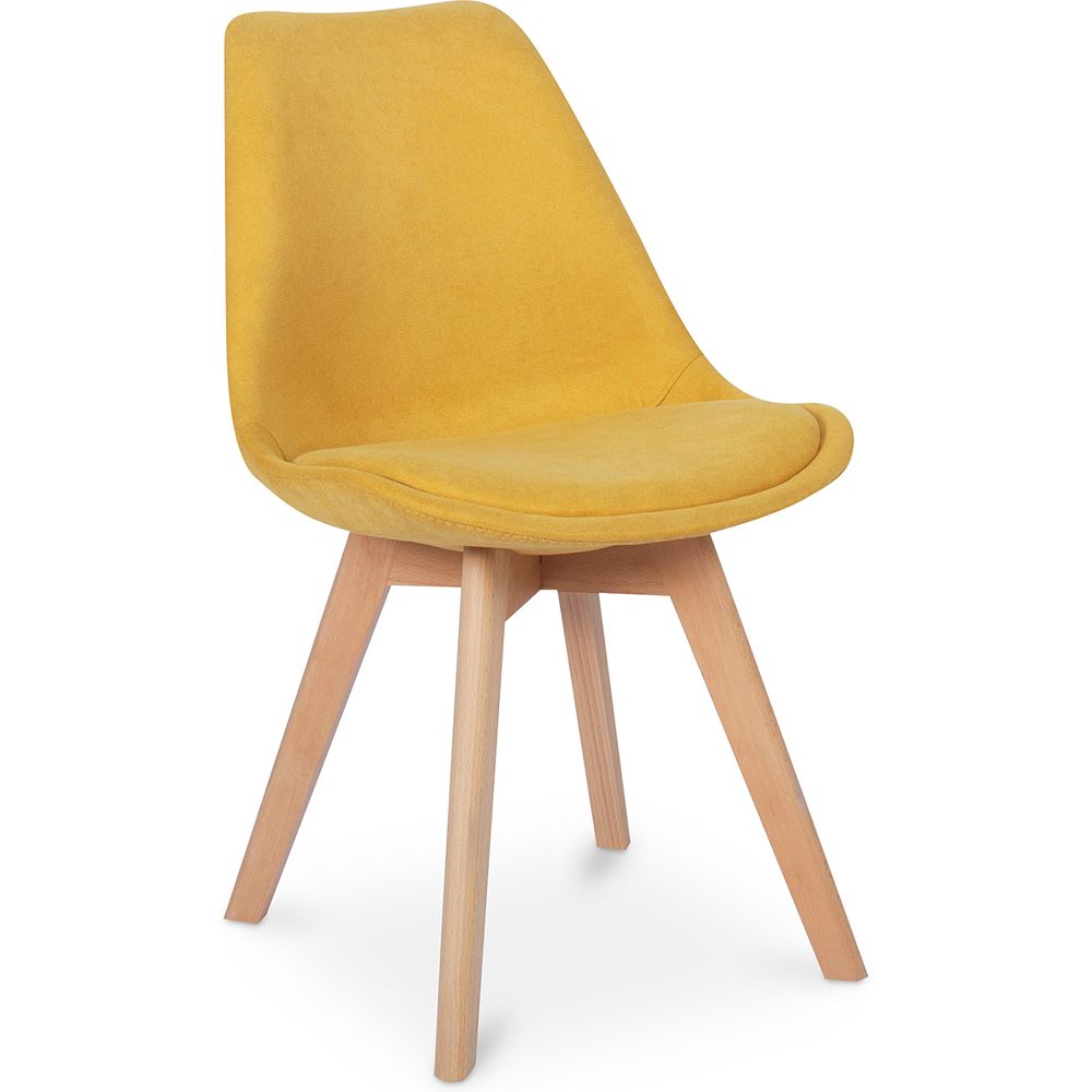 Met stof beklede eetkamerstoel - Scandinavische stijl - Denisse image 8