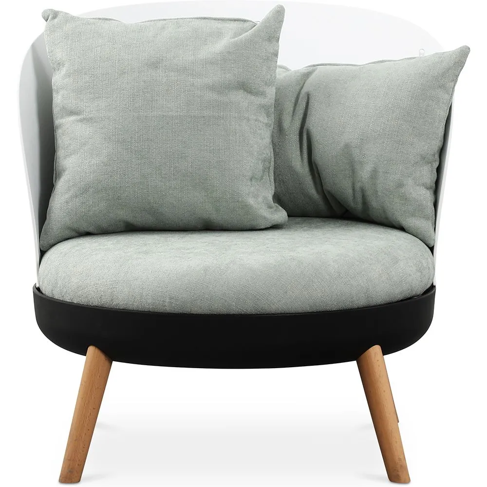 Ronde fauteuil - Linnen bekleding - Scandinavisch design - Bella image 8
