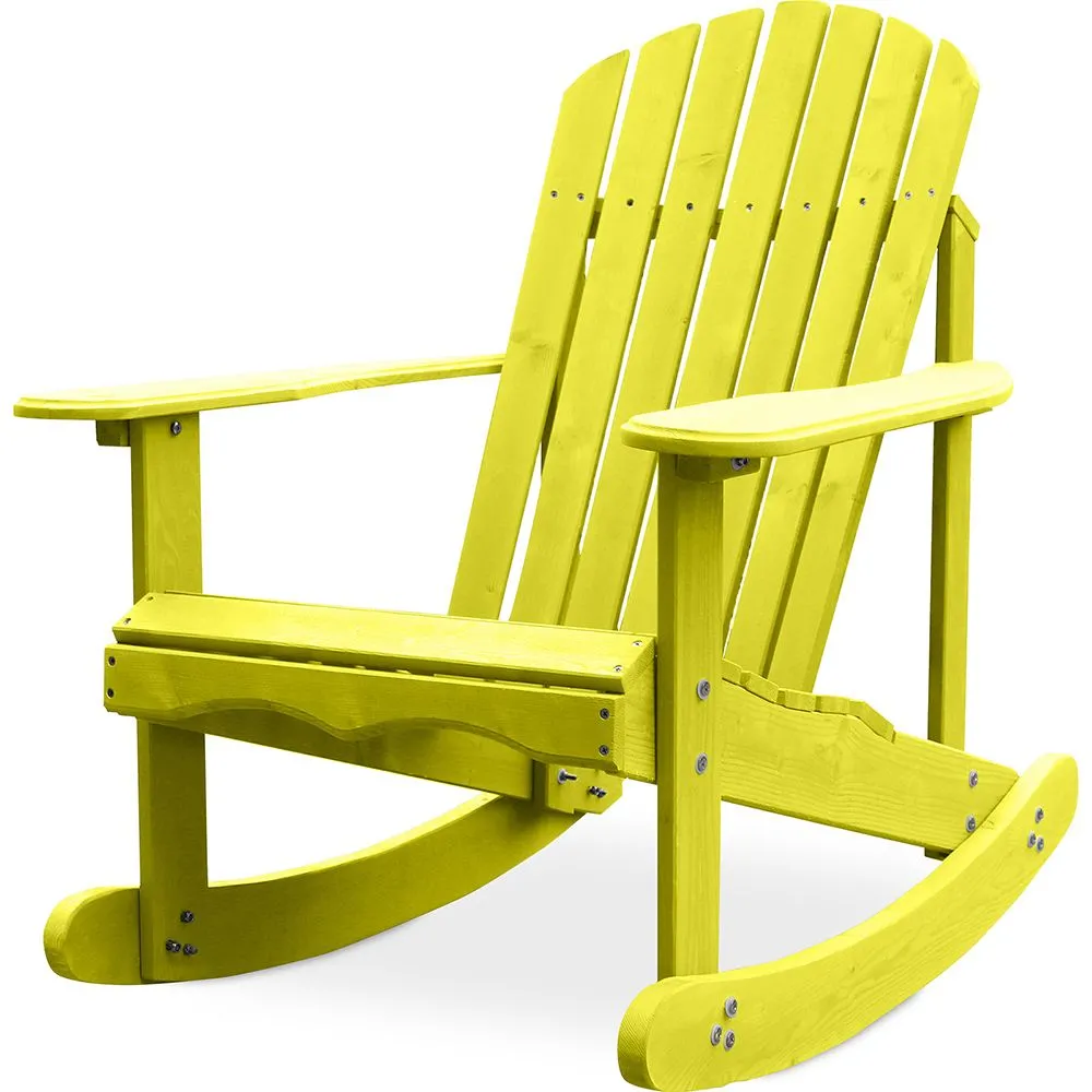 Buitenstoel met Armleuningen - Tuinstoel - Adirondack - Houten Schommelstoel - Adirondack image 8