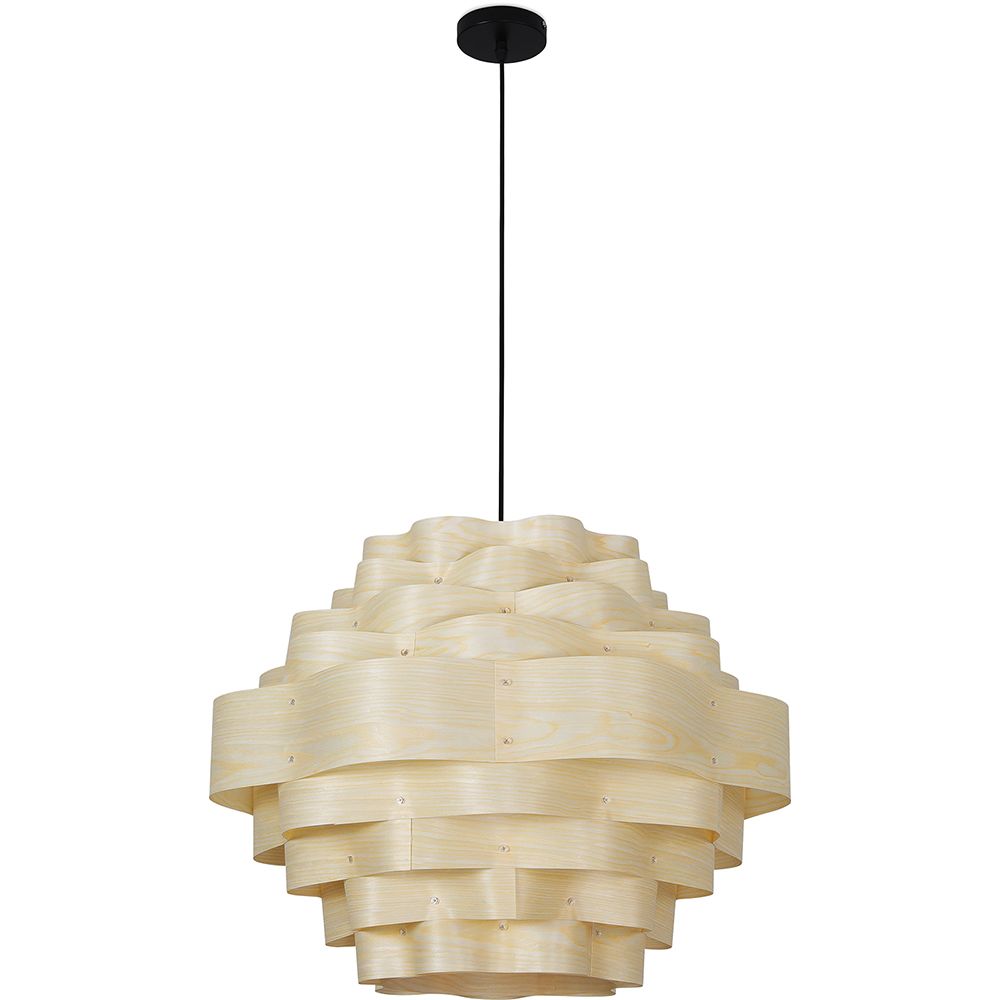 Houten Plafondlamp - Hanglamp Boho Bali Design - Aura image 8
