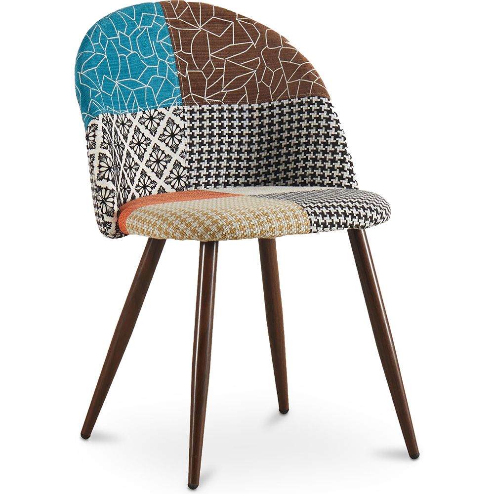 Eetkamerstoel - bekleed met patchwork - Scandinavische stijl - Patty image 8