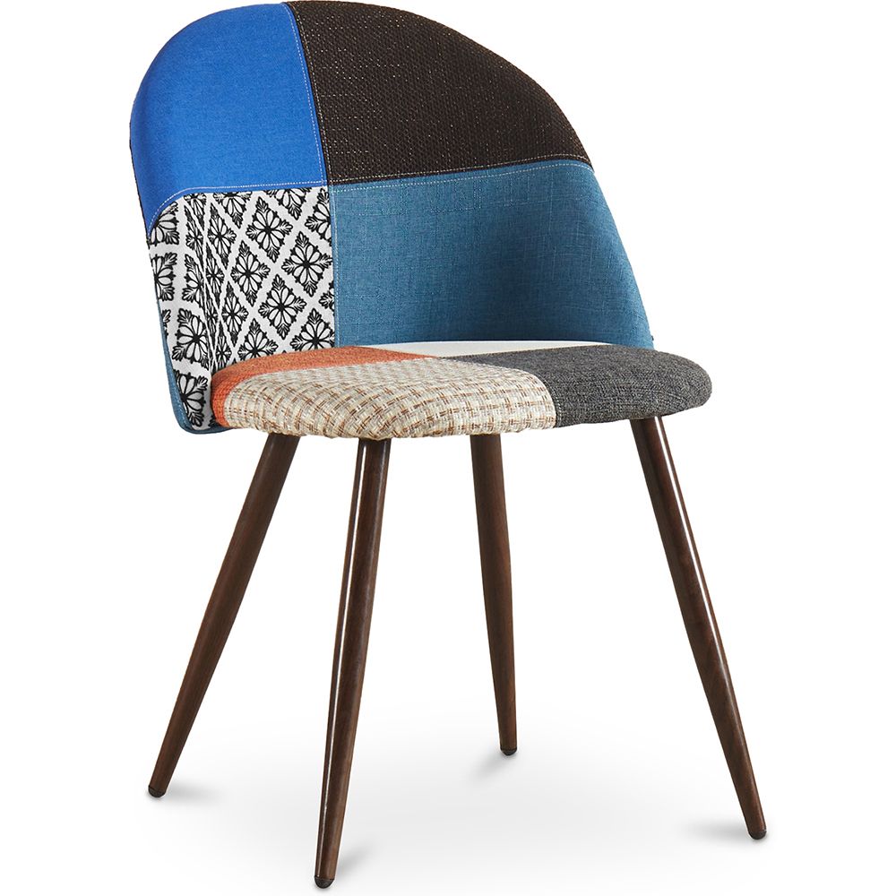 Eetkamerstoel - bekleed met patchwork - Scandinavische stijl - Pixi image 8
