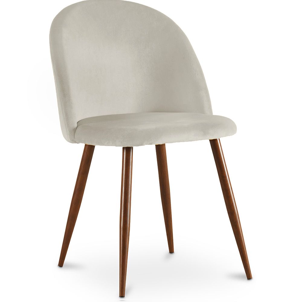 Eetkamerstoel - bekleed met fluweel - Scandinavisch design - Evelyne image 8