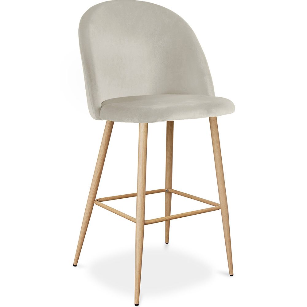 Met fluweel beklede kruk - Scandinavisch design - Evelyne image 8