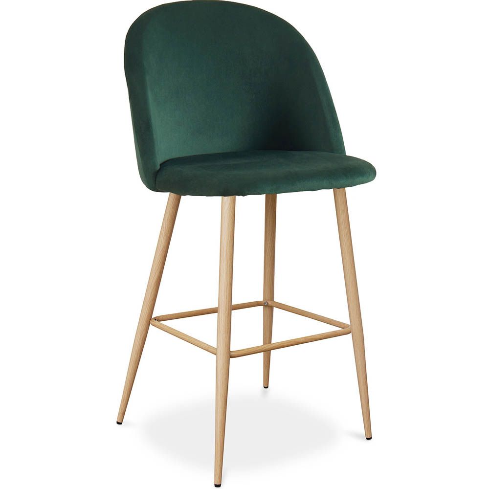 Met fluweel beklede kruk - Scandinavisch design - Evelyne image 8