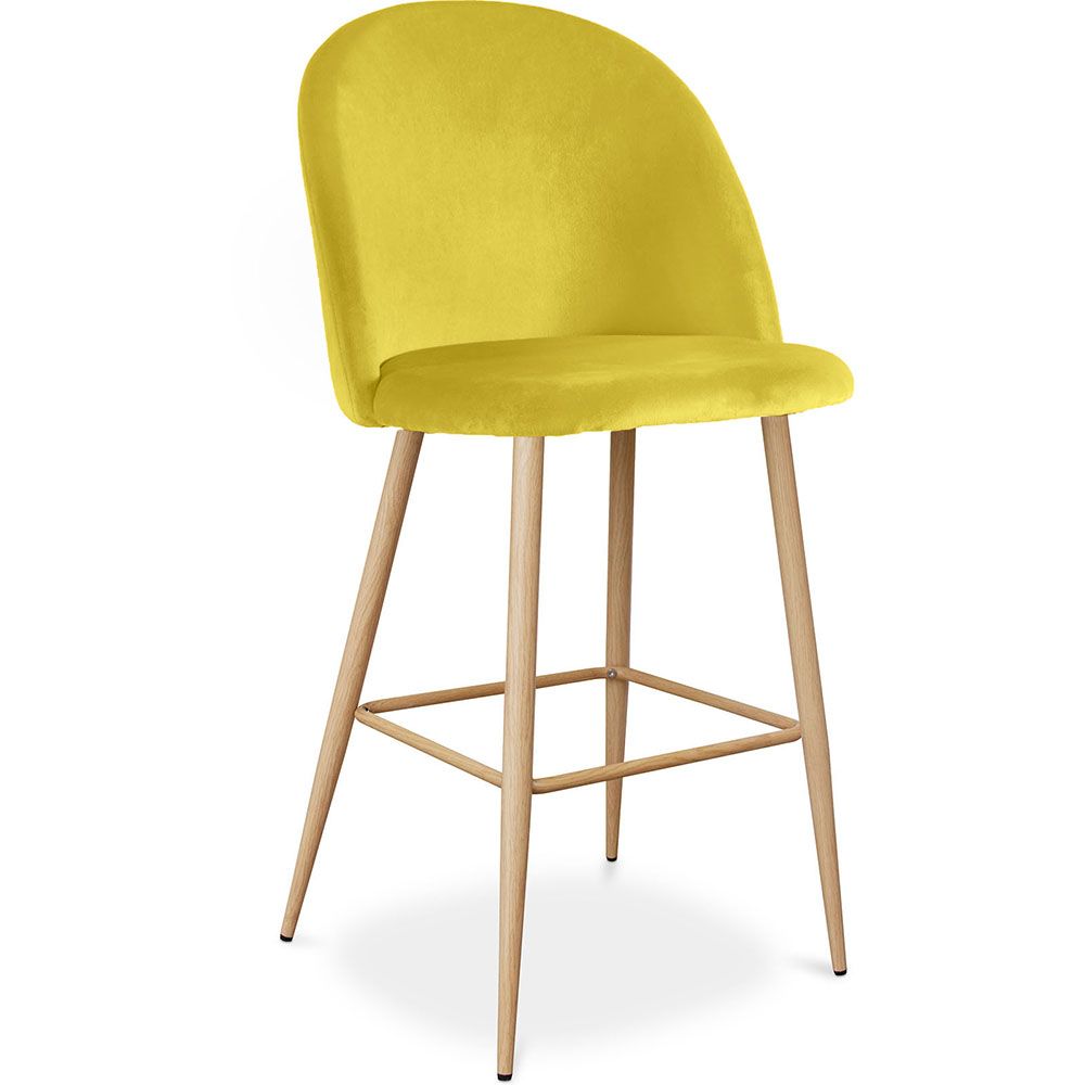 Met fluweel beklede kruk - Scandinavisch design - Evelyne image 8