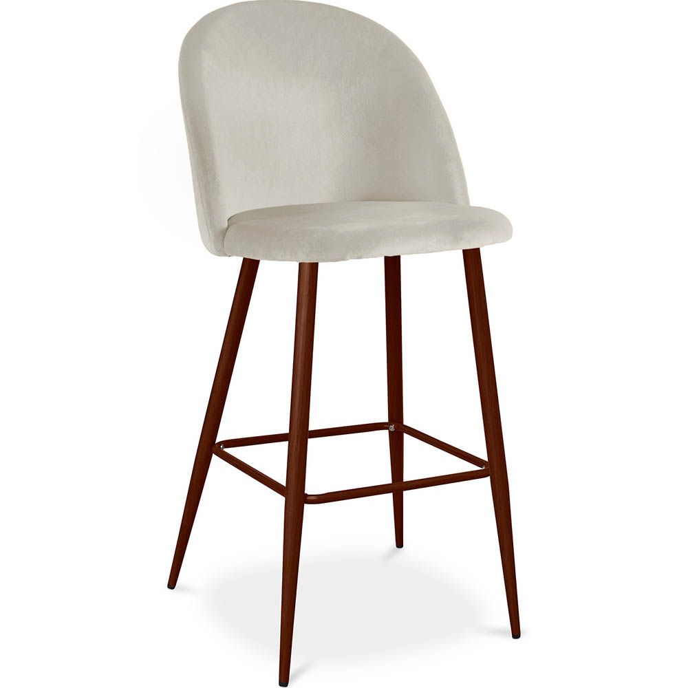 Met fluweel beklede kruk - Scandinavisch design - Evelyne image 8