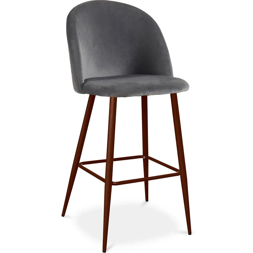 Met fluweel beklede kruk - Scandinavisch design - Evelyne image 8