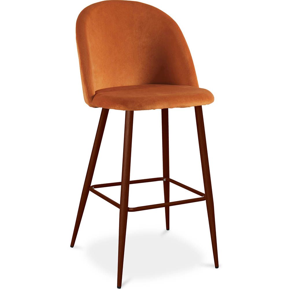 Met fluweel beklede kruk - Scandinavisch design - Evelyne image 8