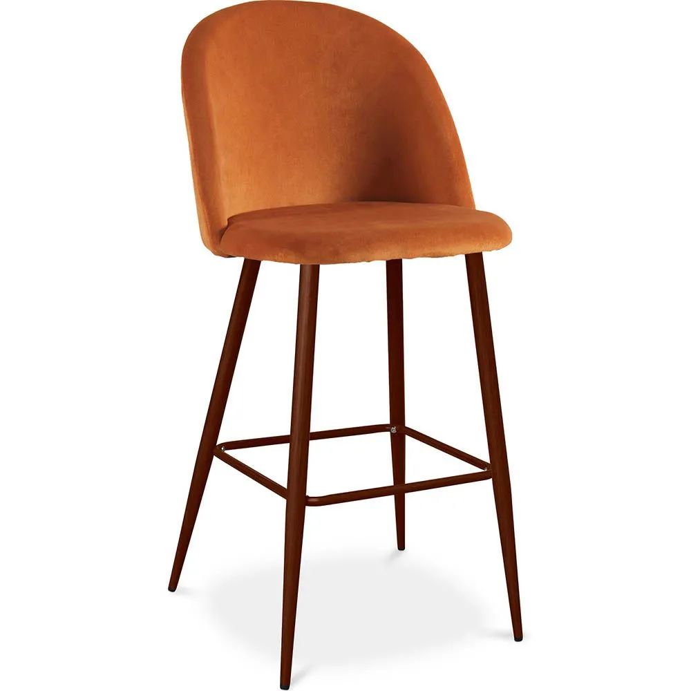 Met fluweel beklede kruk - Scandinavisch design - Evelyne image 8