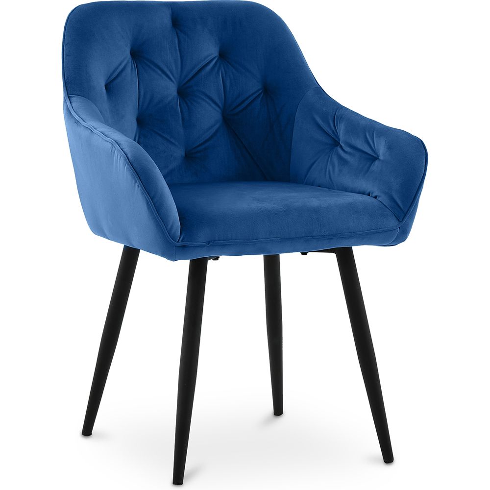 Eetkamerstoel met armleuningen - bekleed met fluweel - Alene image 8