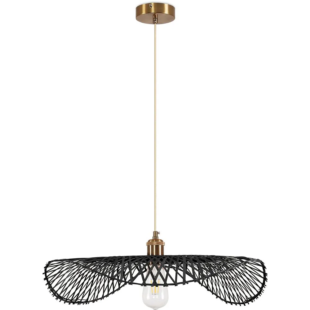Bamboe Plafondlamp - Hanglamp Boho Bali Design - Bahati image 8