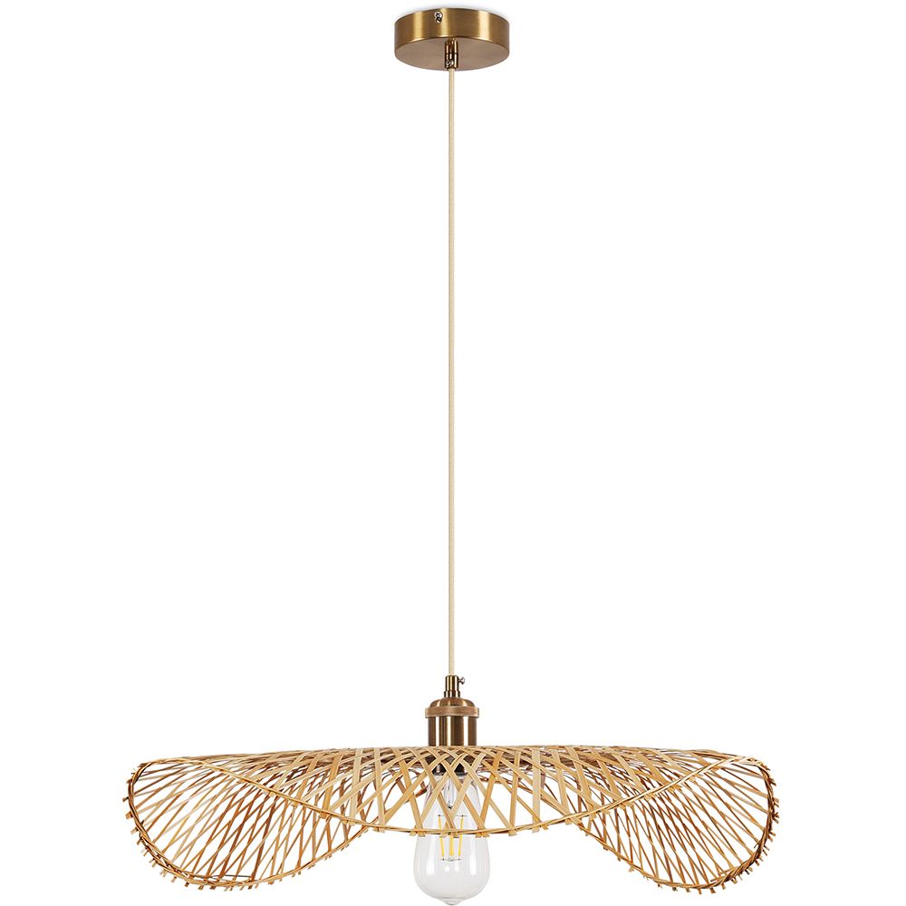 Bamboe Plafondlamp - Hanglamp Boho Bali Design - Bahati image 8