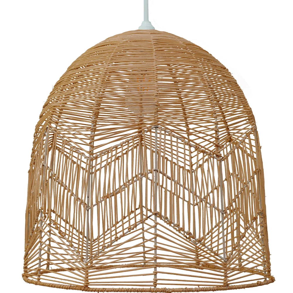 Rotan plafondlamp - Hanglamp Boho Bali Design - Bu image 8