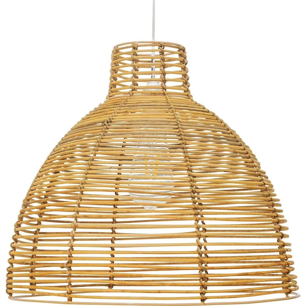 Rotan plafondlamp - Hanglamp Design Boho Bali - Can image 8