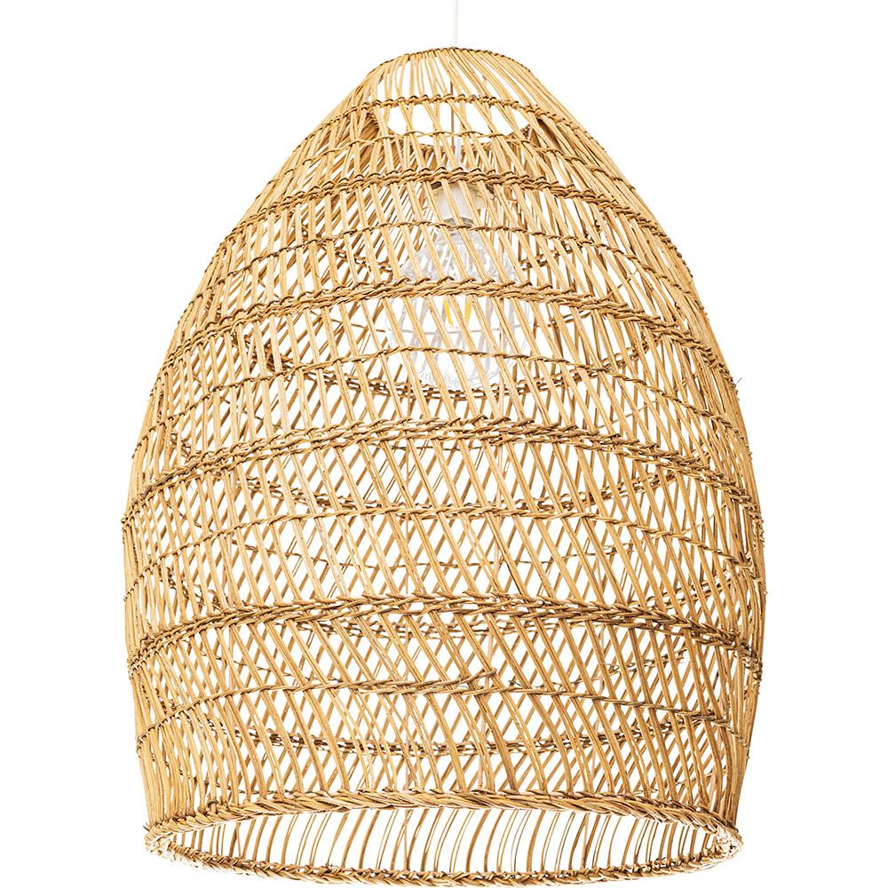 Rotan plafondlamp - Hanglamp Boho Bali Design - 50cm - Puong image 8
