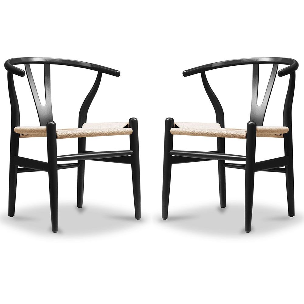 Set van 2 houten eetkamerstoelen - Scandinavische stijl - Wish image 8