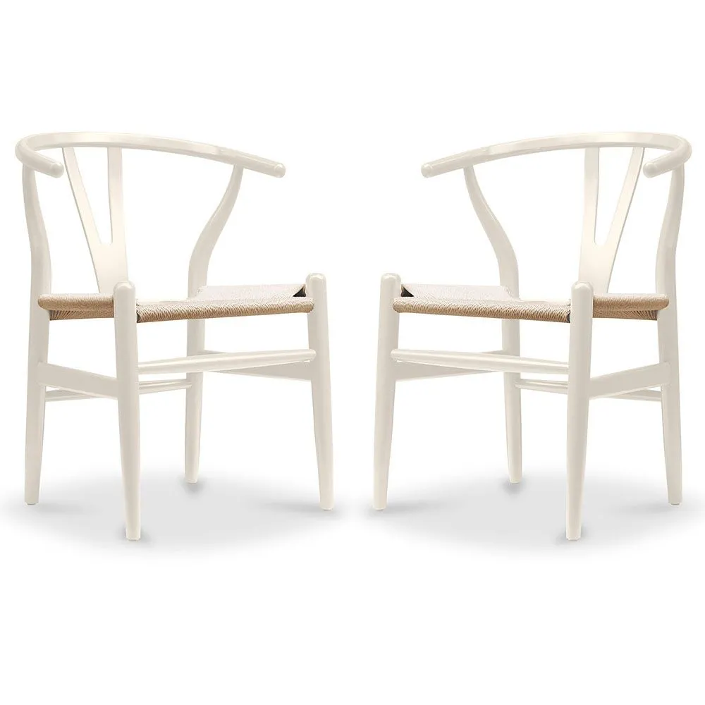Set van 2 houten eetkamerstoelen - Scandinavische stijl - Wish image 8