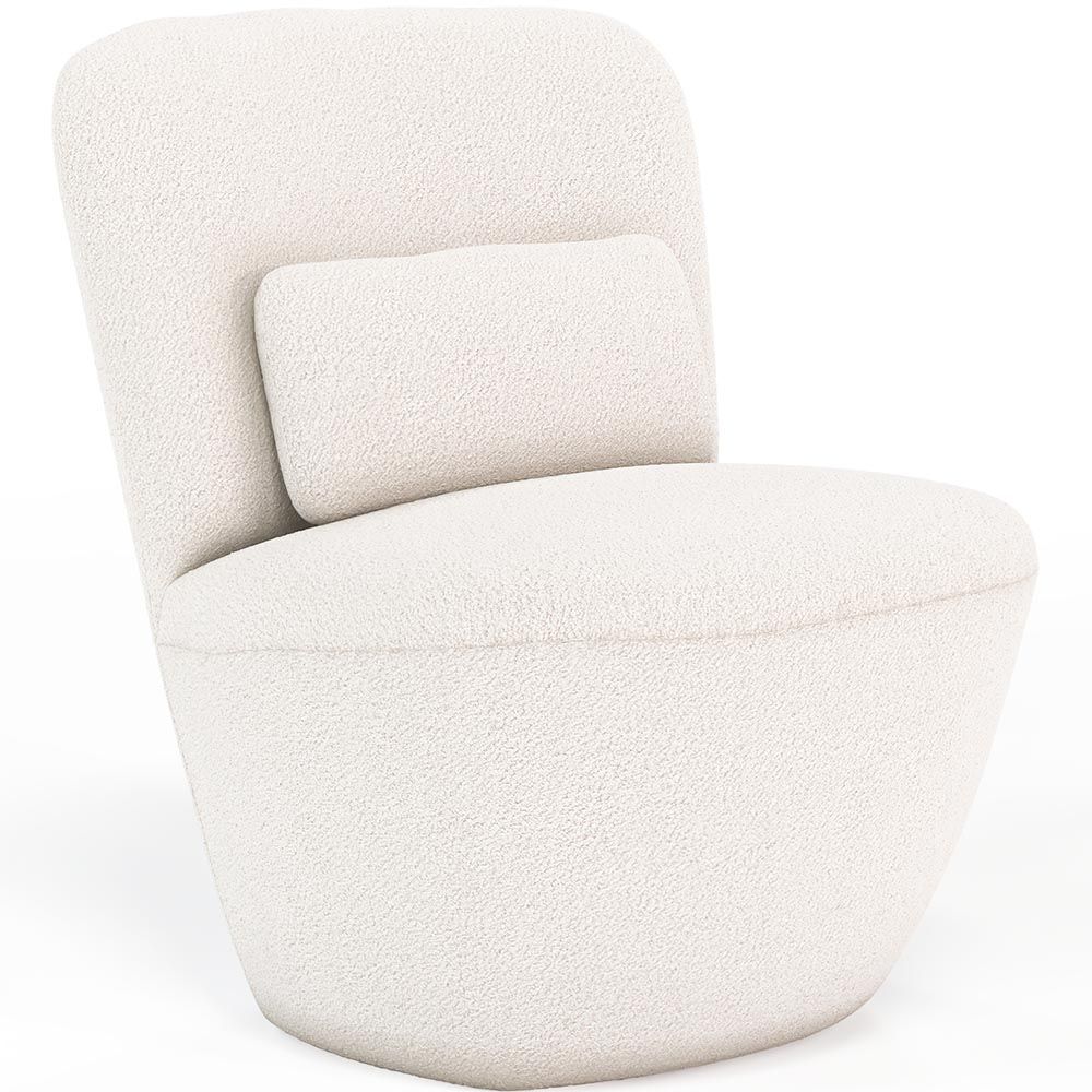 Design Fauteuil - Bekleed met Bouclé Stof - Carla image 8