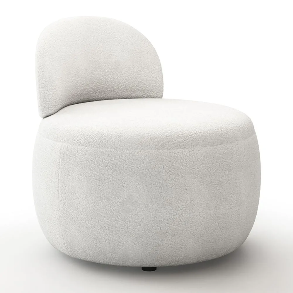 Modern Design Fauteuil - Bekleed met Bouclé stof - Melanie image 8
