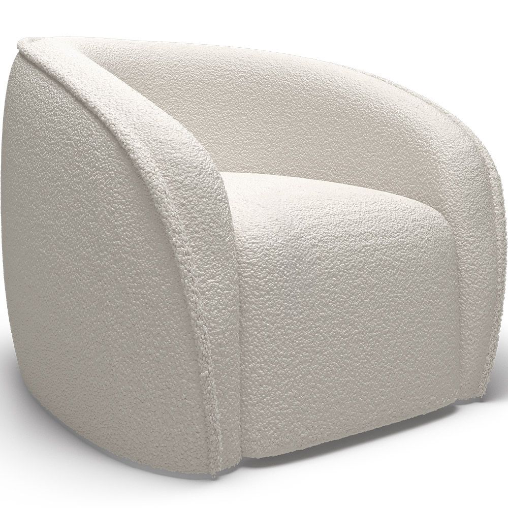 Fauteuil met armleuningen - Bekleed met Bouclé stof - Seral image 8