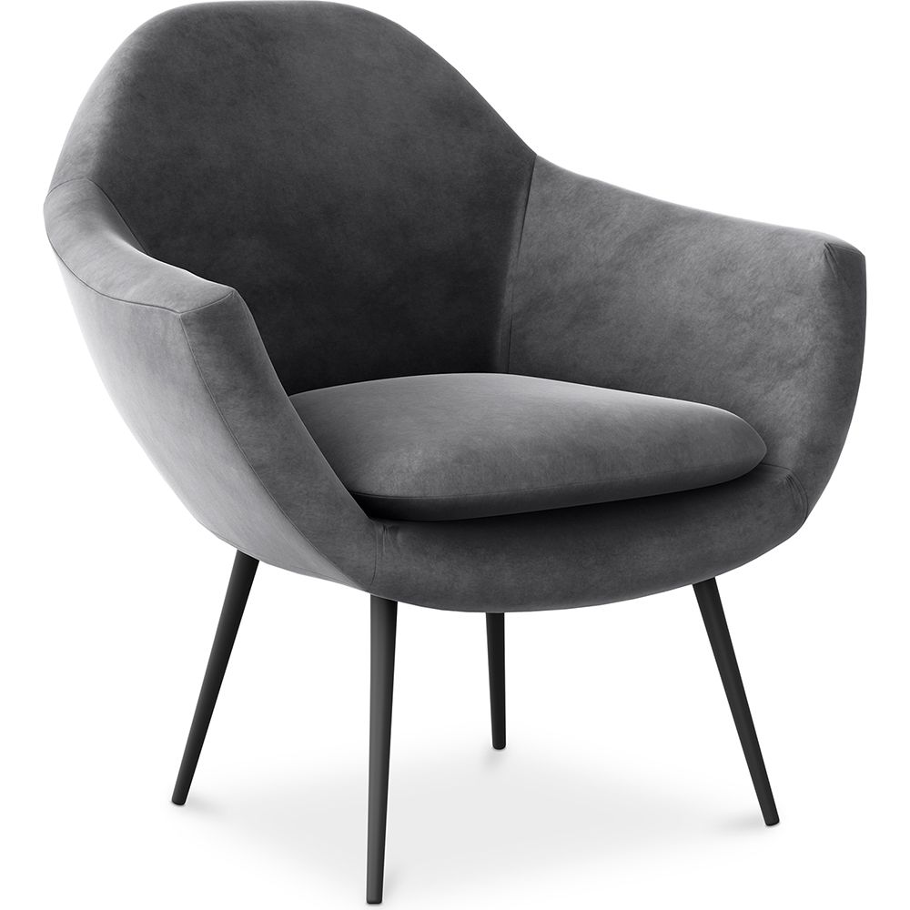 Fauteuil met armleuningen - Bekleed met fluweel - Eila image 8