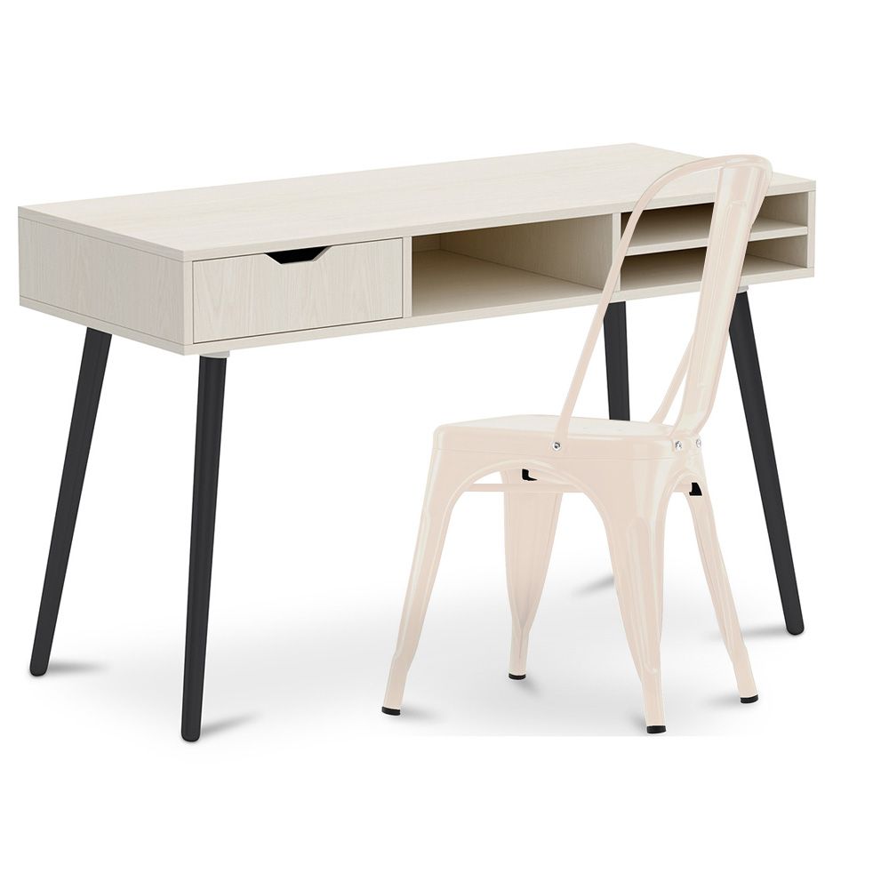 Houten Bureau - Scandinavisch Design - Beckett + Eetkamerstoel - Stylix image 8