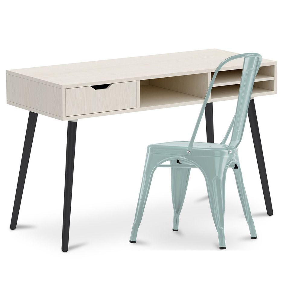 Houten Bureau - Scandinavisch Design - Beckett + Eetkamerstoel - Stylix image 8