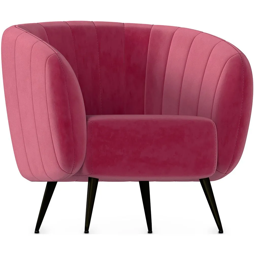Fauteuil met armleggers - Bekleed met fluweel - Nuba image 8