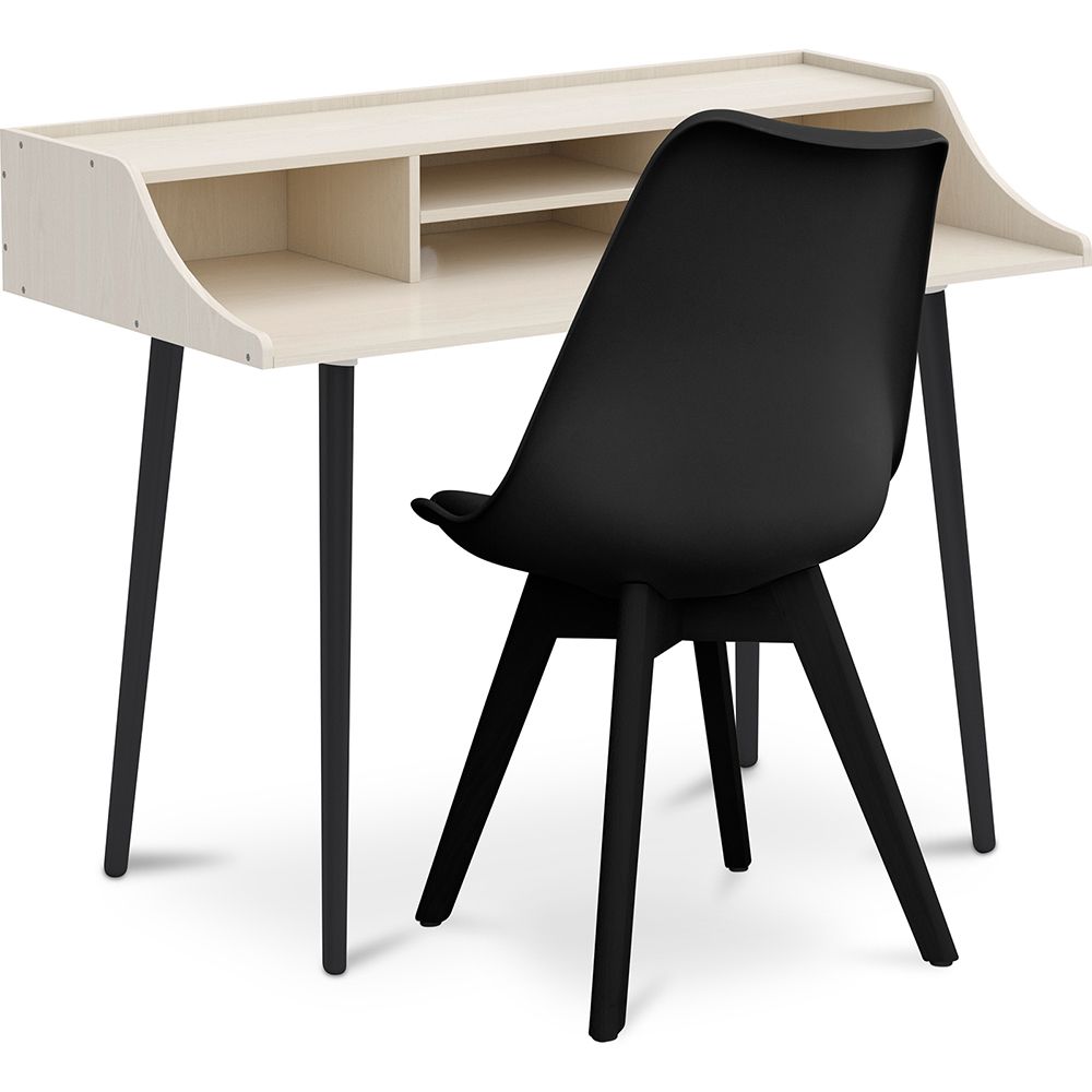 Pack Houten Bureau - Scandinavisch Design -Torkel + Eetkamerstoel - Scandinavisch Design - Denisse image 8
