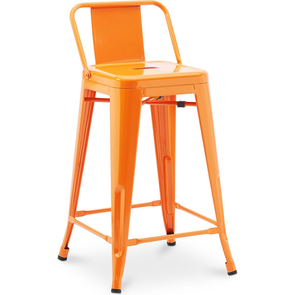 Barkruk met rugleuning - Industrieel ontwerp - 60cm - Nieuwe editie - Stylix image 8