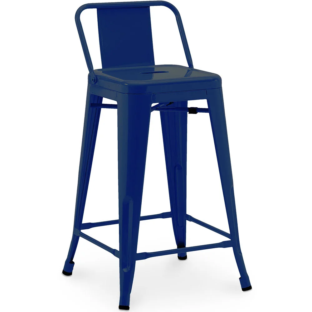 Barkruk met rugleuning - Industrieel ontwerp - 60cm - Nieuwe editie - Stylix image 8