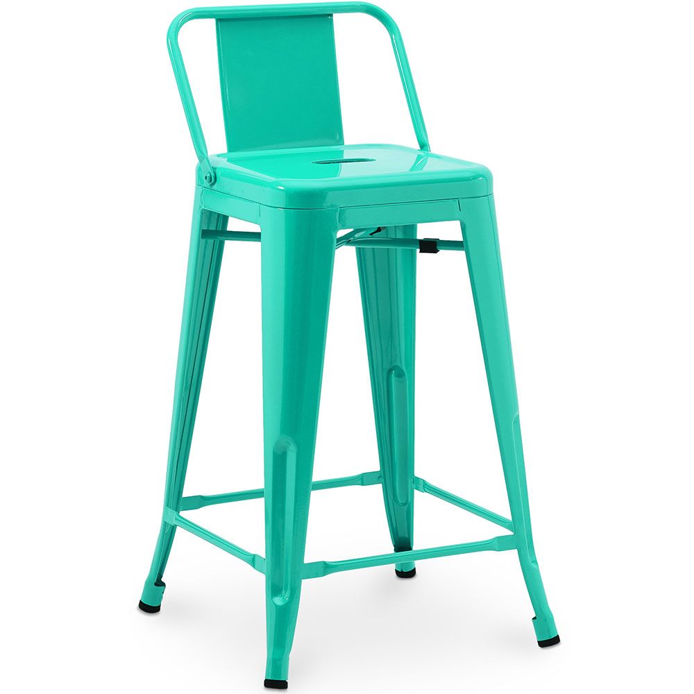 Barkruk met rugleuning - Industrieel ontwerp - 60cm - Nieuwe editie - Stylix image 8