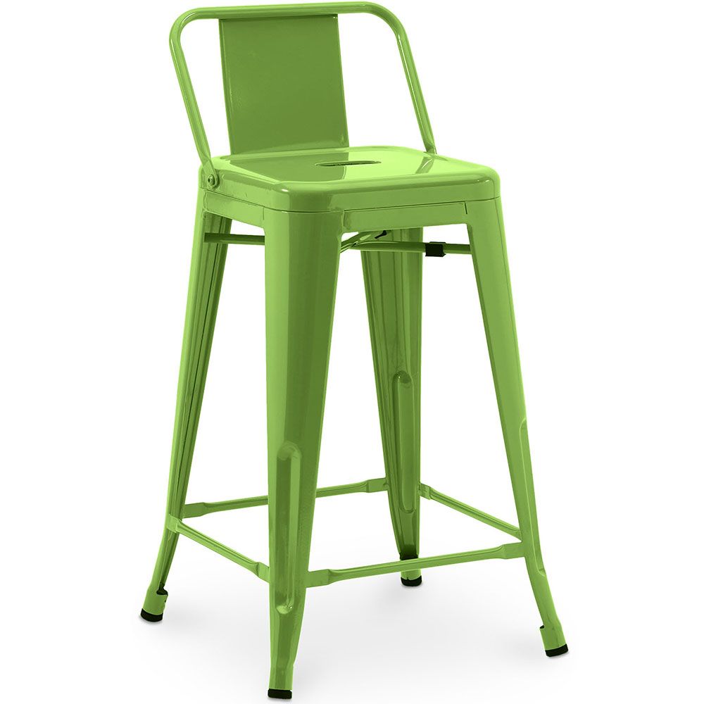 Barkruk met rugleuning - Industrieel ontwerp - 60cm - Nieuwe editie - Stylix image 8