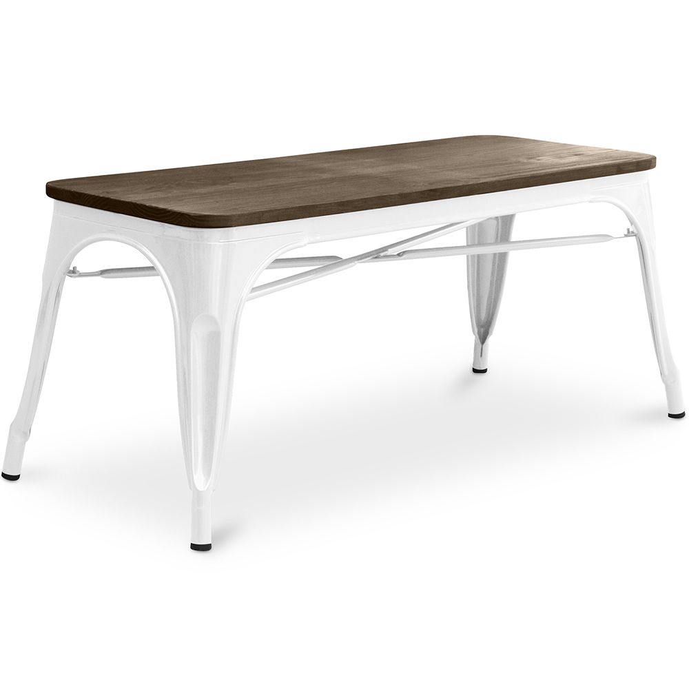 Industrieel Design Bank - Hout en Metaal - Stylix image 8