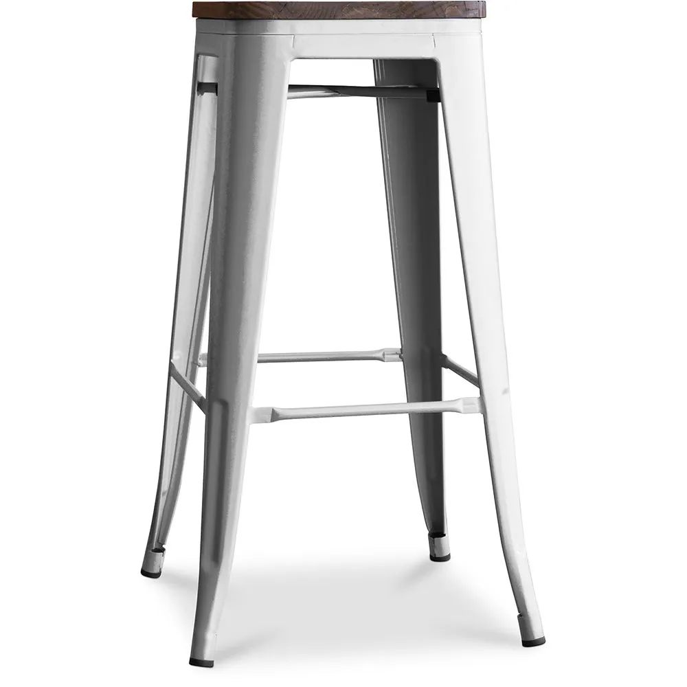 Barkruk - Industrieel Ontwerp - Hout & Staal - 76 cm - New Edition- Stylix image 8