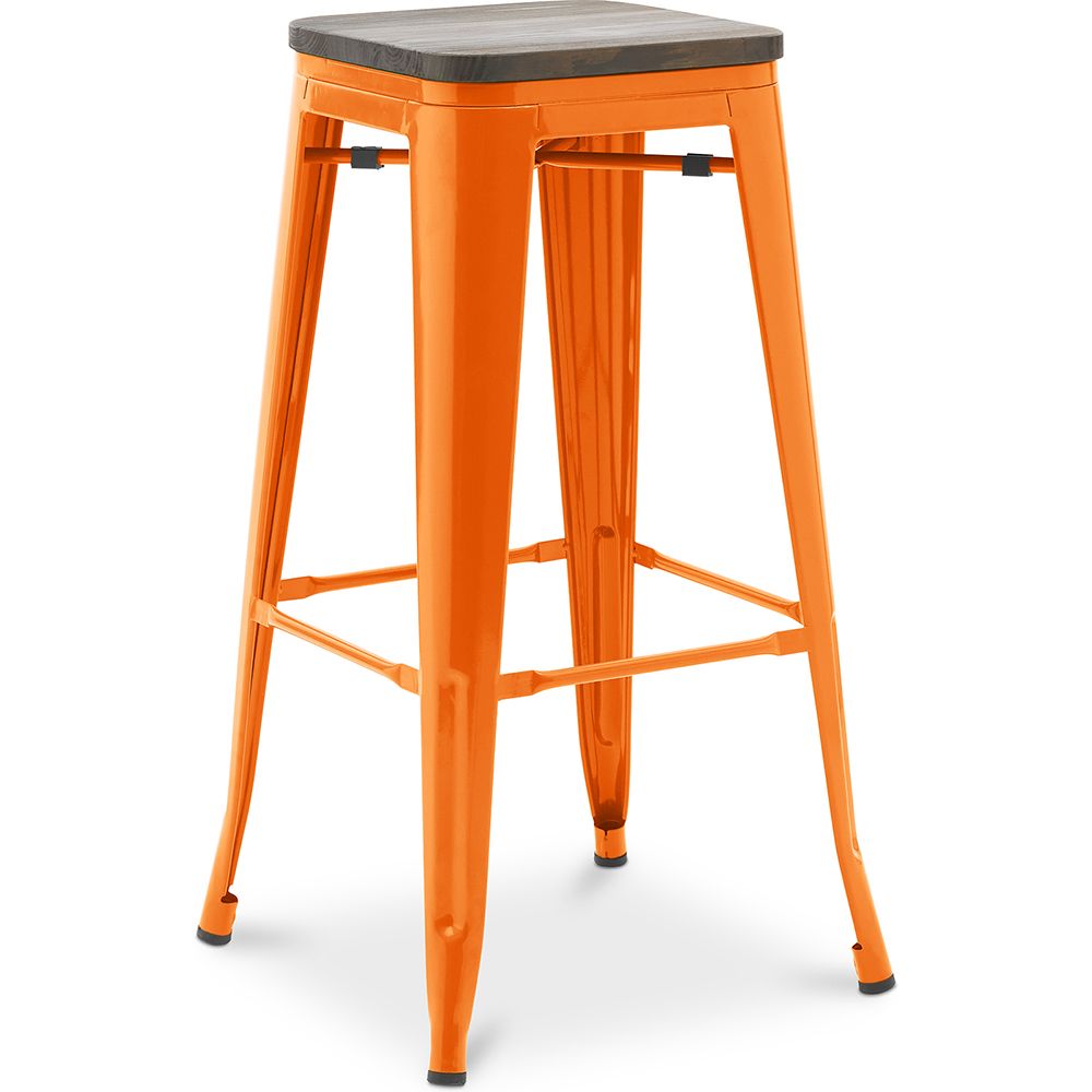 Barkruk - Industrieel Ontwerp - Hout & Staal - 76 cm - New Edition- Stylix image 8